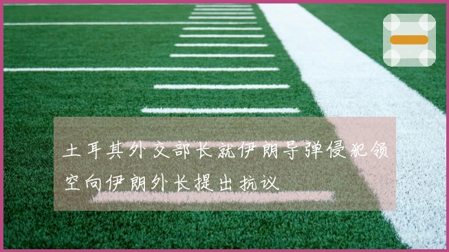 土耳其外交部长就伊朗导弹侵犯领空向伊朗外长提出抗议